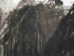 S048 夏雨墨---窗外即景 69x138cm 2002